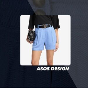 EUC ASOS Design Linen Side Pocket Mom Shorts